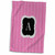 3dRose BrooklynMeme Designs - Pink and grey chevron monogram initial A - Towels (twl-222037-1)