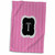 3dRose BrooklynMeme Designs - Pink and grey chevron monogram initial T - Towels (twl-222056-1)