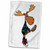 3dRose Funny Moose with Lacrosse Stick Art - Towels (twl-224760-1)
