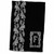 3dRose Monogram Initial F in White Lace over Black Background - Towels (twl-238727-1)