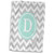 3dRose Letter D Grey and White Chevron with Mint Monogram Personal Initial D - Towels (twl-316329-1)