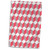 3dRose Diamond Repeating Pattern in Poppy Red and Grey - Towels (twl-320699-1)