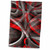 3dRose Eighties Red On Grey Abstract Strip Pattern - Towels (twl-355250-1)