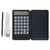 Black Portable Desk Calculator with Foldable Handwriting Board Writing Tablet and LCD 12 Digits Display,Chargeable Calculator, School Supplies for High School Students