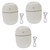 Holibanna 3pcs Humidifier Air Humidifier Desk Humidifier Portable Humidifer USB Humidifier USB Air Humidifier Portable Humidifier Plastic Household White Sprayer Mini Humidifier