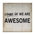 Alioyoit Wood Sign Come in We are Awesome Country Wood Sign with Sayings Wood Plank Hanging Sign with Hanger Shabby Chic Wooden Decoration Home Decor for Desk Table