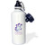 3dRose Funny Halloween Ghosts of white and blue colors Happy... - Water Bottles (wb-372378-1)