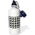 3dRose Seamless black and white geometrical square pattern background - Water Bottles (wb-373210-1)
