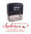 Printtoo Personalized Red Self Inking Address Stamp Custom Future Mr Mrs Rubber Stamper-68 x 30 mm