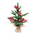 BESTOYARD Christmas Decor Tabletop Mini Christmas Tree Miniature Xmas Tree with Red Berry Pine Cone Ornaments Holiday Christmas Table Centerpiece Decoration Ornaments Christmas Decorations