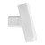 Downspout Gutter Y Connector 2x3 Standard Left High Gloss White,Connection Rain Gutter Downspout