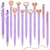 Yeaqee 12 Pcs Purple Pens Set Metal Crystal Diamond Pen Pretty Fancy Pens for Women Bling Inspirational Pens Black Ink Retractable Ballpoint Pens for Journaling Girls Office School Appreciation Gifts