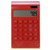 Ultra Thin Solar Power Calculator,Portable 10 Digits Calculator, Tilted LCD Display Desk Calculators, Digits LCD Display Calculator for Home Office Business (red)