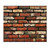 Brick Wallpaper Peel and Stick Wallpaper Brick Self Adhesive Wallpaper Stick and Peel Removable Wallpaper Brick Look Wallpaper Red Brick Contact Paper Stickers with Sayings (Red, One Size)