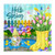 Juirnost Hello Spring Shower Curtain Easter Gnome in gardyard Tulip Blossoms Boots Shower Curtains for Bathroom Bathtubs Hydrangea Butterfly Garden Decor with 12 Hooks Waterproof Fabric 72" x 72"