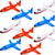 Cotiny 9 Pieces Inflatable Airplanes Aircraft Thickened Inflated Plane Balloons for Kids Birthday Party Supplies Baby Shower Decoration, 25 inch
