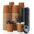 LITOPAK 80 Pack 10 oz Disposable Coffee Cups, Insulated Ripple Wall Paper Coffee Cups, Hot Paper Cups, Three Layer Insulated Coffee Cups with Lid and Straws for Parties, Picnics, and Travel.