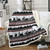 Wild Bear Fleece Blanket Elk Deer Blanket for Boys Girls,Exotic Aztec Western Throw Blanket Botanical Jungle Blanket 40"x50",Woodland Trees Wild Animal Southwestern Bedroom Decor,Black Red Grey