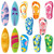 Flip Flop Fruit Sticky Notes Summer Fridge Sticky Notepad Cute Adhesive Memo Note Pads Hawaiian Luau Beach Party for School Classroom Office Supplies Summer Party Favors (12)