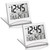 2 Pieces Digital Travel Alarm Clock Battery Operated Foldable LCD Clock with Calendar Temperature Snooze Mode Multifunction Small Desk Clock Portable Clock Large Display Desk Clock (Silver)