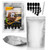 Packrat.life Mylar Bags - 40 Pieces - 1 Gallon Mylar Bags For Food Storage - 9.5 Mil - 40 Chalkboard Labels And Pen - Large Mylar Bags - Ziplock - Resealable Mylar Bags - Long Term Freshness