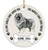 Personalized Name Keeshond Grey Dog Gifts 2023 Christmas Tree Ornaments - If Love Could Have Saved You Ceramic Circle