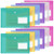 A5 Plastic Envelopes, Classycoo 12 Pack A5 File Folders Clear Poly Envelopes, Document Folders Organizers with Snap Button for Document Stationery Tools Organization,6color