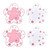 Cherry Blossom Cup Coasters ,4 PCS Silicone Coasters Pink Sakura Coaster Kawaii Cup Cute Coasters for Desk Drink Table Decor Coffee Room Mat Durable Anti Slip for Placemat