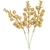 Lvydec 16pcs Christmas Glitter Berries Stems, 7.8" Artificial Christmas Picks for Christmas Tree Ornaments, DIY Xmas Wreath, Crafts, Holiday and Home Decor (Gold)