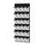 SupMaka Hanging Shoe Organizer - 24 Mesh Over The Door Shoe Rack, Clear Pocket Over Door Shoe Organizer Shoe Holder for Closet Hanger, Black and White