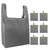 BeeGreen Grey Reusable Grocery Bags Bulk 6 Pack, Reusable Shopping Bags Extra Large 50LBS, Machine Washable Kitchen Reusable Bags Heavy Duty, Foldable Tote Bags w Handle for Groceries