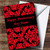 Floral Black Red Damask Personalized Romantic Anniversary Greetings Greetings Card