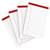 White Note Pads 5x8 Paper Pads 4 Pack Legal Pads 5x8 College Ruled White Legal Notepads Lined Notepad for Office Writing Pads 80 GSM Lined Pads of Paper Small Paper Tablets 5x8 with 30 Sheets Per Pad