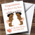 Cute You Have New Twin Daughters Girls Black Baby Personalized New Baby Greetings Greetings Card