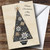 Black Christmas Holiday Tree Personalized Christmas Holiday Greetings Greetings Card
