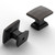 AOOTOCH 10 Pack 1 Inch Oil Rubbed Bronze Cabinet Knobs Kitchen Cabinet Knobs Square Cabinet Knobs Zinc Cabinet Hardware Drawer Knobs Dresser Knobs Kitchen Knobs for Cabinets