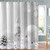 ICTEISOM Winter Christmas Shower Curtain, Snowman Snowflake Grey Bathroom Curtains Set with Hooks, Holiday Home Decor Fabric Shower Curtains, 72x72 Inches