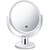 Magnifying Makeup Mirror, 1X 15X Double Sided Magnification Mirror, 360 Degree Rotation Table Mirror, White