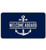 MIXDING Welcome Aboard Anchor Anchor Funny Quotes Entrance Door Mat 17x30 Inch Doormats Decor, Nautical Lake House Front Door Porch Outdoor Indoor Decorations