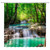 KTGHA Waterfall Shower Curtain Nature Scenery Green Forest Tree Lake Fabric Bathroom Decor with Hooks?70" Wx70 H?