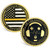 Thin Gold Line Challenge Coin 911 Emergency Dispatcher Thank You Gift for First Responders Appreciation Gift