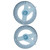 2 Pcs Circle Protractors 360-degree Protractor Measuring Tools Swing Arm Protractor Rulers for Homes Schools Classrooms and Offices
