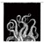 HYKHYK Octopus Tentacles Shower Curtain Black and White Ocean Animal Kraken Sea Vintage Nautical Marine Life Fabric Bathroom Curtain Set with Hooks(70" WX70 H)