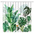 HYKHYK Tropical Shower Curtain Palm Leaf Green Leaves Plant Butterfly Watercolor Banana Monstera Jungle Botanical Summer Fabric Bathroom Curtain Set with Hooks(70" WX70 H)