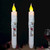 TAIANLE Primitive Taper Candles Battery Operated with Timer,Flameless Taper Candle Flickering,6.75Inch Believe Heart Paint Led Candlestick,Dripless Battery Power Taper Candle for Christmas Home Decor