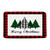 CCXTCZ Merry Christmas Bath Mat Xmas Tree Buffalo Check Plaid Pine Farmhouse Winter Holoiday Happy New Year Bathroom Kitchen Rugs,17.8"x 29.5"