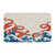 CCXTCZ Octopus Great Wave Bath Mat Red Kraken Tentacles Blue Ocean Wave Nautical Sea Marine Life Japanese Art Modern Creative Microfiber Memory Foam Bathroom Decor Kitchen Bath Rugs,17.8"x 29.5"