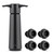 WOTOR Wine Saver with 4 Wine Vacuum Stoppers and Preserver, Reusable Bottle Sealer Keeps Wine Fresh, Ideal Wine Accessories Gift (Pump + 4 stoppers)
