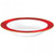 Amscan Premium Bowls Plastic Plates, 12 ounces, White with Red Border