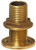 Groco Thru-Hull Fitting with Nut, 3/4" NPS, Bronze